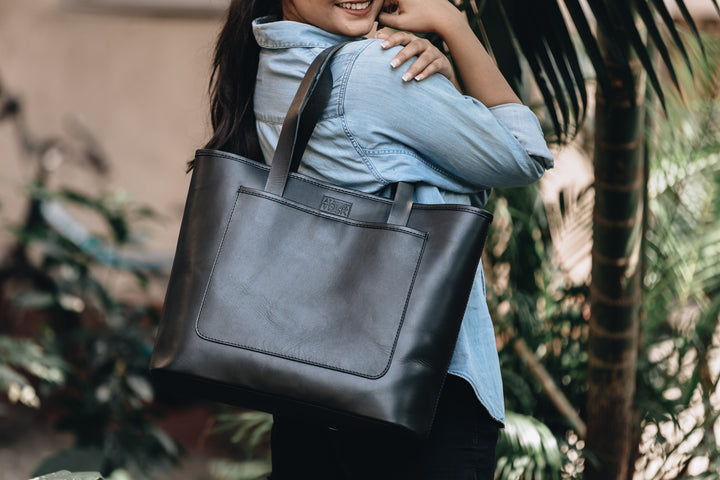 The Founders Tote | | Albert Tusk Leather Goods Online