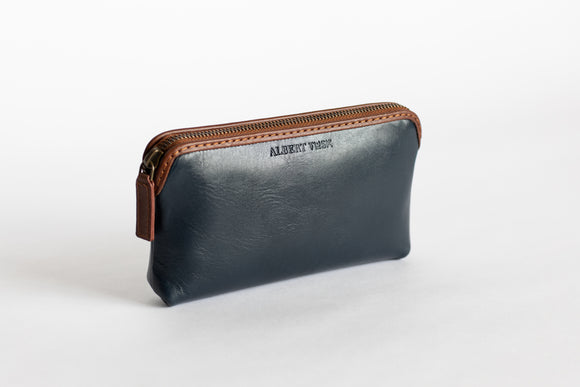 The Small Pouch | Blue Leather Pouch | Albert Tusk Leather Goods Online