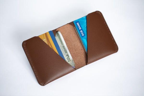 Albert Tusk | The Single Cut Bifold | Minimalist Leather Wallet