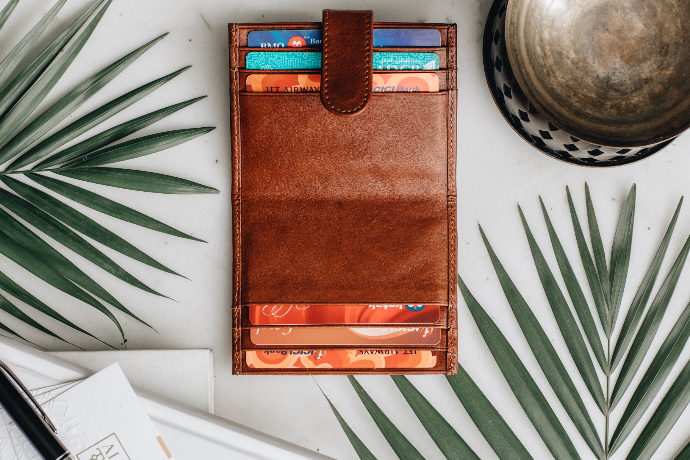 Albert Tusk The Card Junkie Slim Leather Card Holder Online
