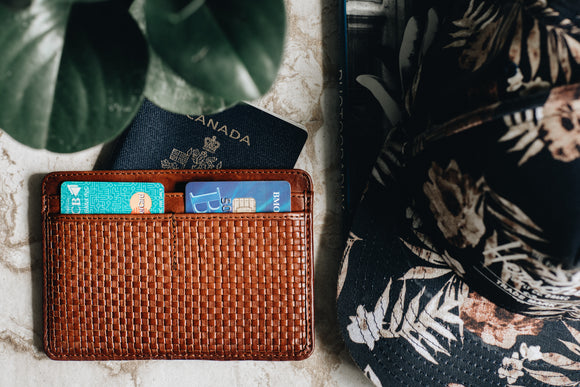 The Passport Sleeve | Tan Leather Passport Holder | Albert Tusk Leather Goods Online