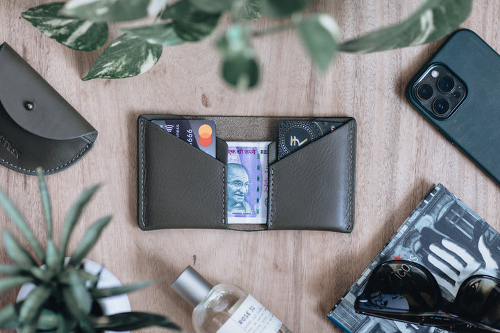 The Bare Bifold | Leather Wallet | Albert Tusk Leather Goods Online