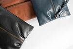 The Medium Flat-Pouch | Tan Leather Pouch | Albert Tusk Leather Goods Online