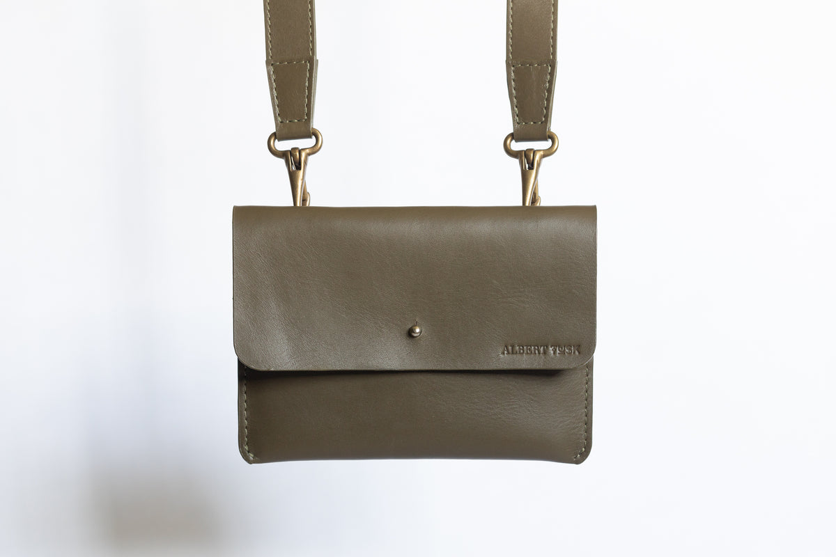 The Flip-Top Sling | The Founders Crossbody | Albert Tusk Leather Goods Online