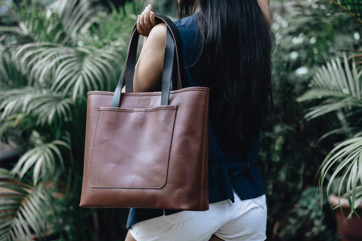 The Founders Tote |  | Albert Tusk Leather Goods Online
