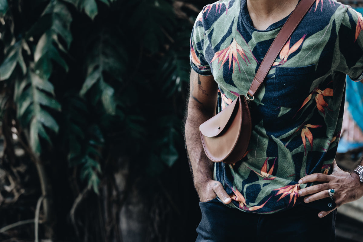 The Half-Moon Sling | The Founders Crossbody | Albert Tusk Leather Goods Online