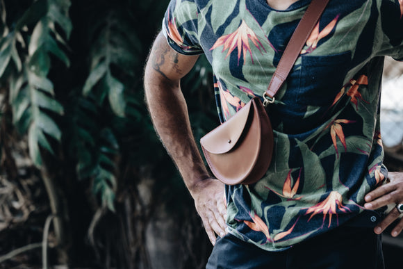 The Half-Moon Sling | The Founders Crossbody | Albert Tusk Leather Goods Online