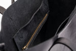 The Large Tote | Black Leather Tote Bag | Albert Tusk Leather Goods Online