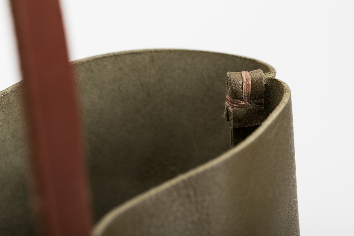 The Large Tote | Green Leather Tote Bag | Albert Tusk Leather Goods Online