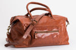 The Signature Duffle | Tan Leather Duffle Bag | Albert Tusk Leather Goods Online