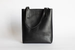 The Medium Tote | Black Leather Tote Bag | Albert Tusk Leather Goods Online