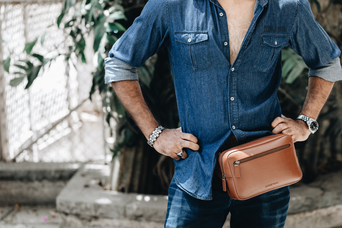 The Founders Crossbody | The Founders Crossbody | Albert Tusk Leather Goods Online