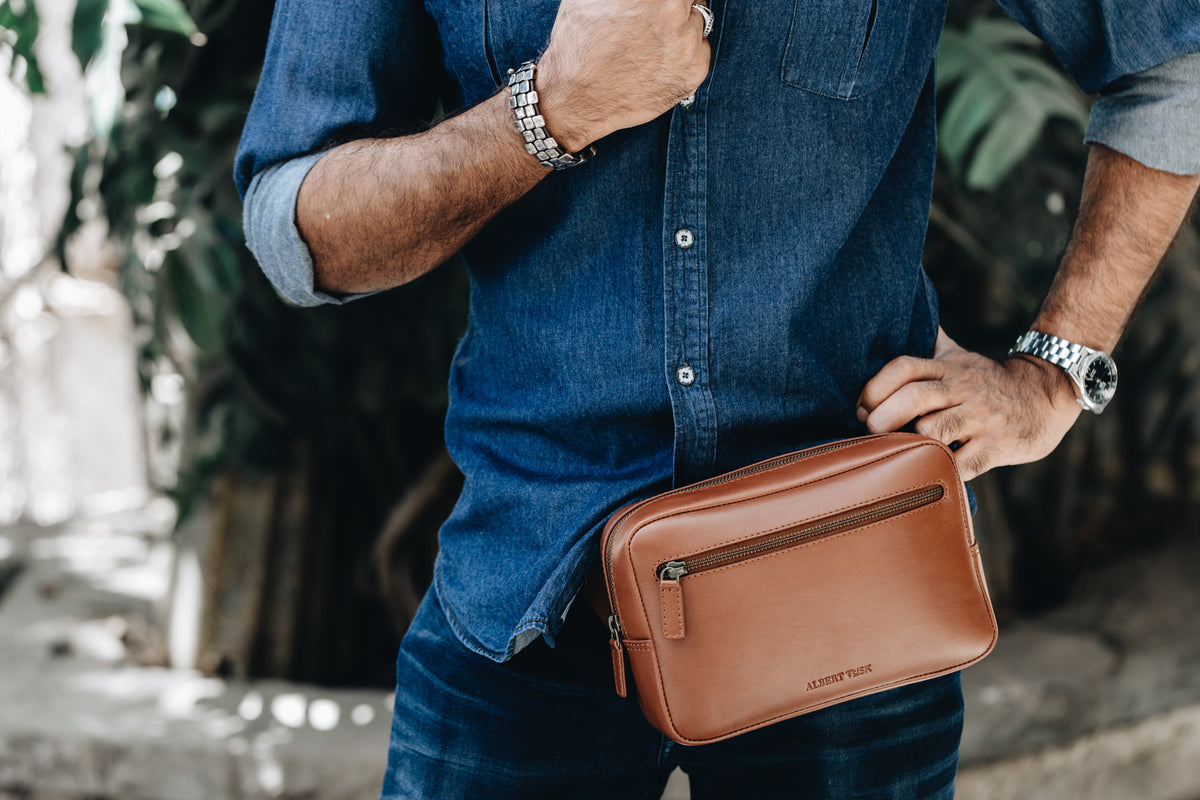 The Founders Crossbody | The Founders Crossbody | Albert Tusk Leather Goods Online