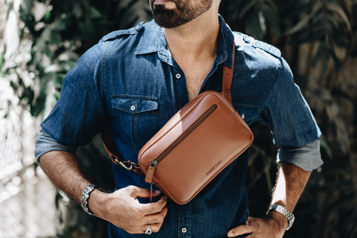 The Founders Crossbody | The Founders Crossbody | Albert Tusk Leather Goods Online
