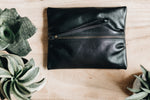 The Medium Flat-Pouch | Tan Leather Pouch | Albert Tusk Leather Goods Online