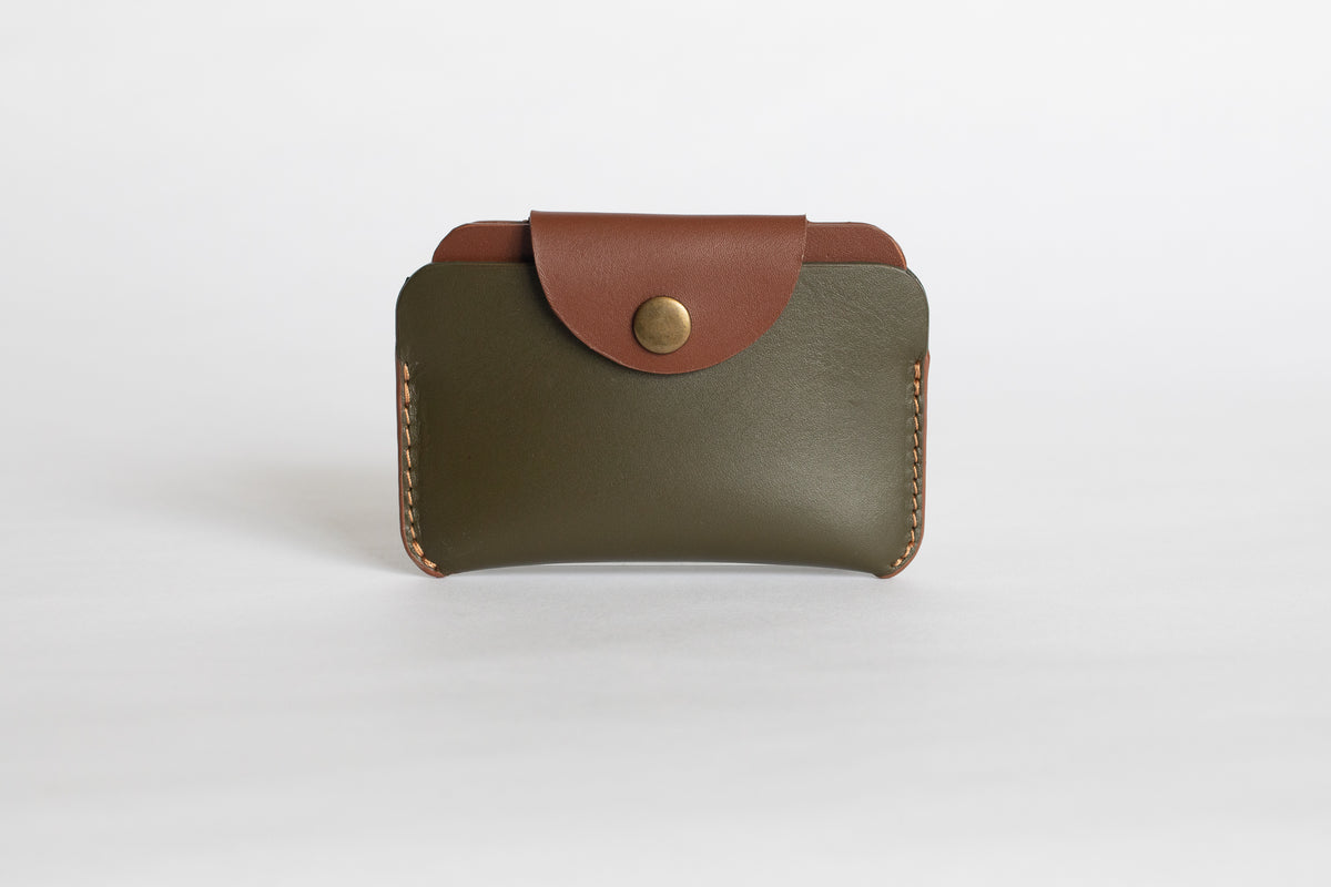 The Signature Snap-On | Blue Leather Wallet | Albert Tusk Leather Goods Online