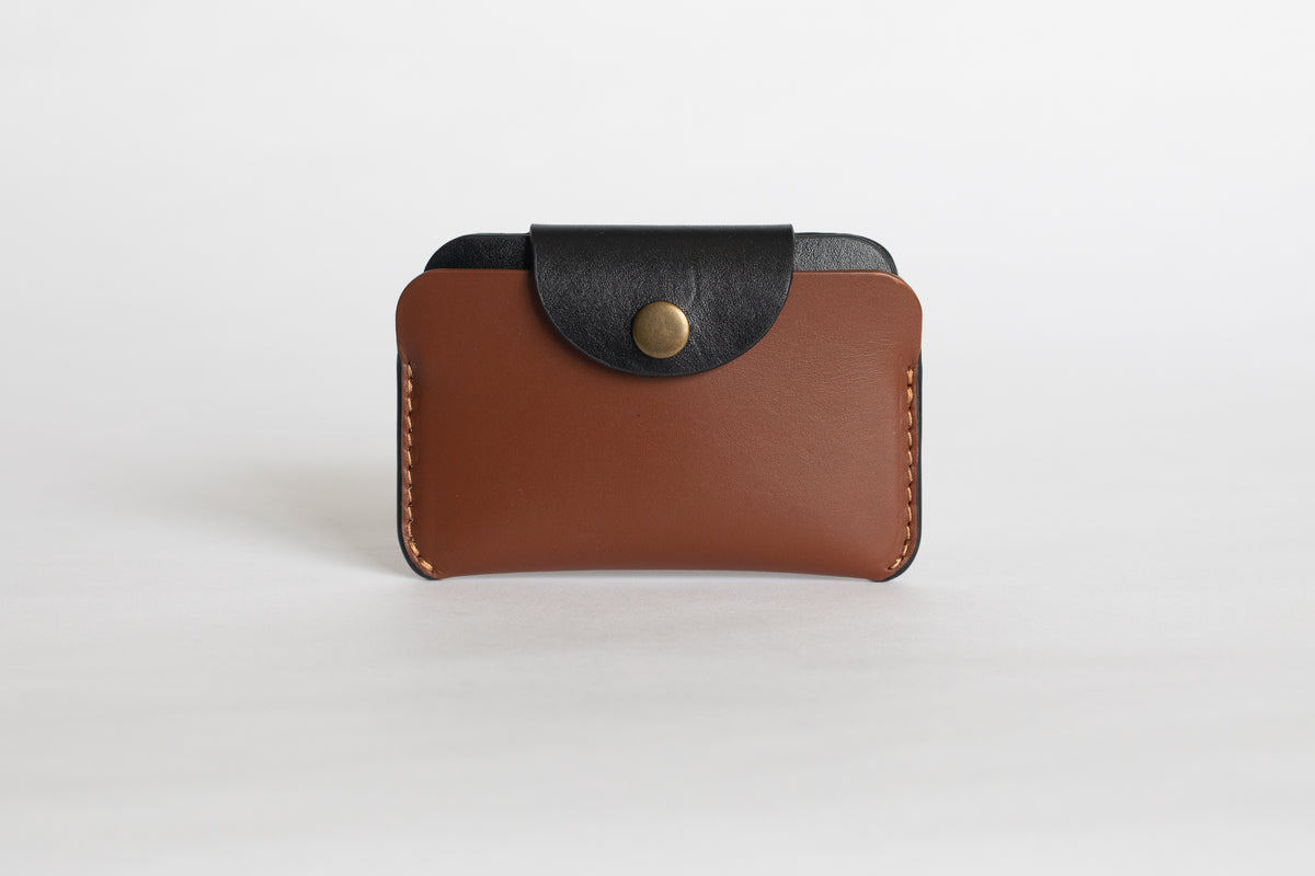 The Signature Snap-On | Blue Leather Wallet | Albert Tusk Leather Goods Online