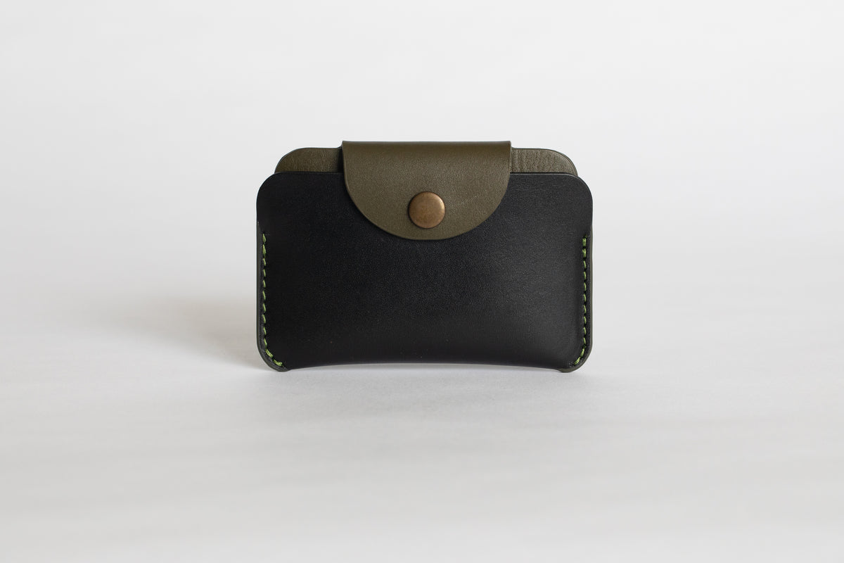 The Signature Snap-On | Blue Leather Wallet | Albert Tusk Leather Goods Online