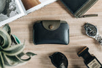 The Signature Snap-On | Blue Leather Wallet | Albert Tusk Leather Goods Online
