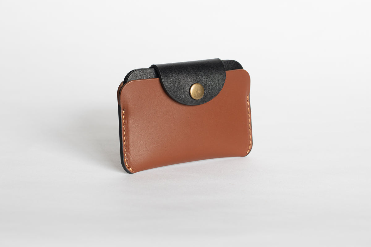 The Signature Snap-On | Blue Leather Wallet | Albert Tusk Leather Goods Online