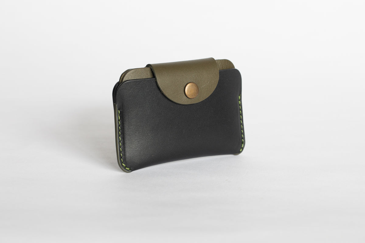The Signature Snap-On | Blue Leather Wallet | Albert Tusk Leather Goods Online