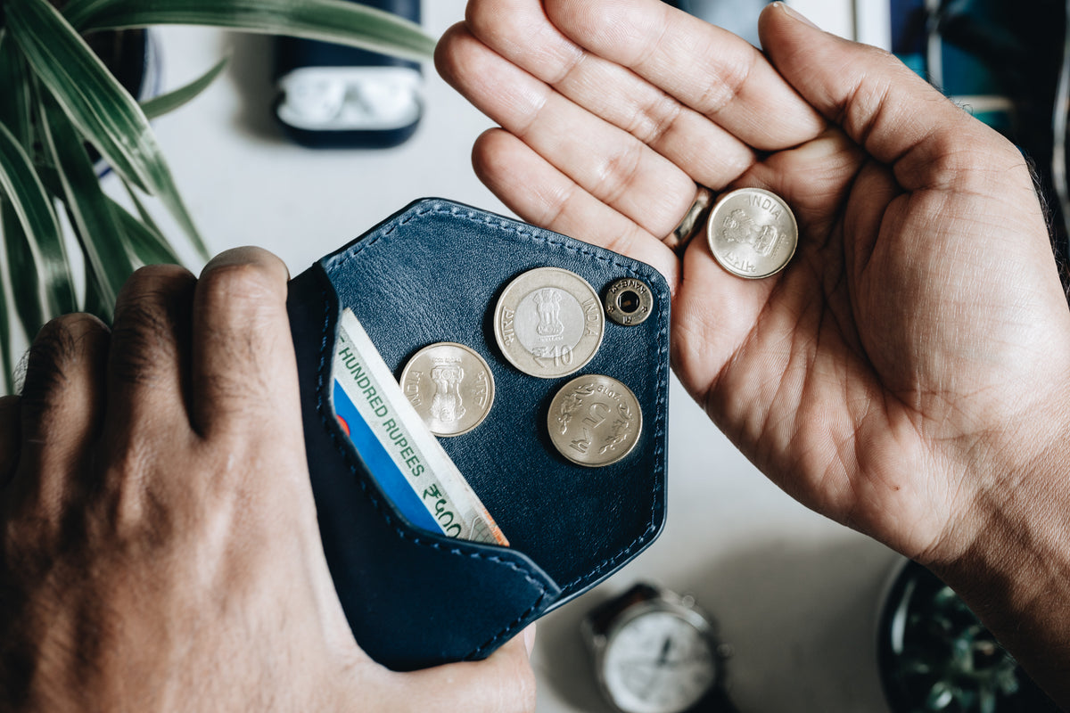 The Signature Wallet | Blue Leather Wallet | Albert Tusk Leather Goods Online