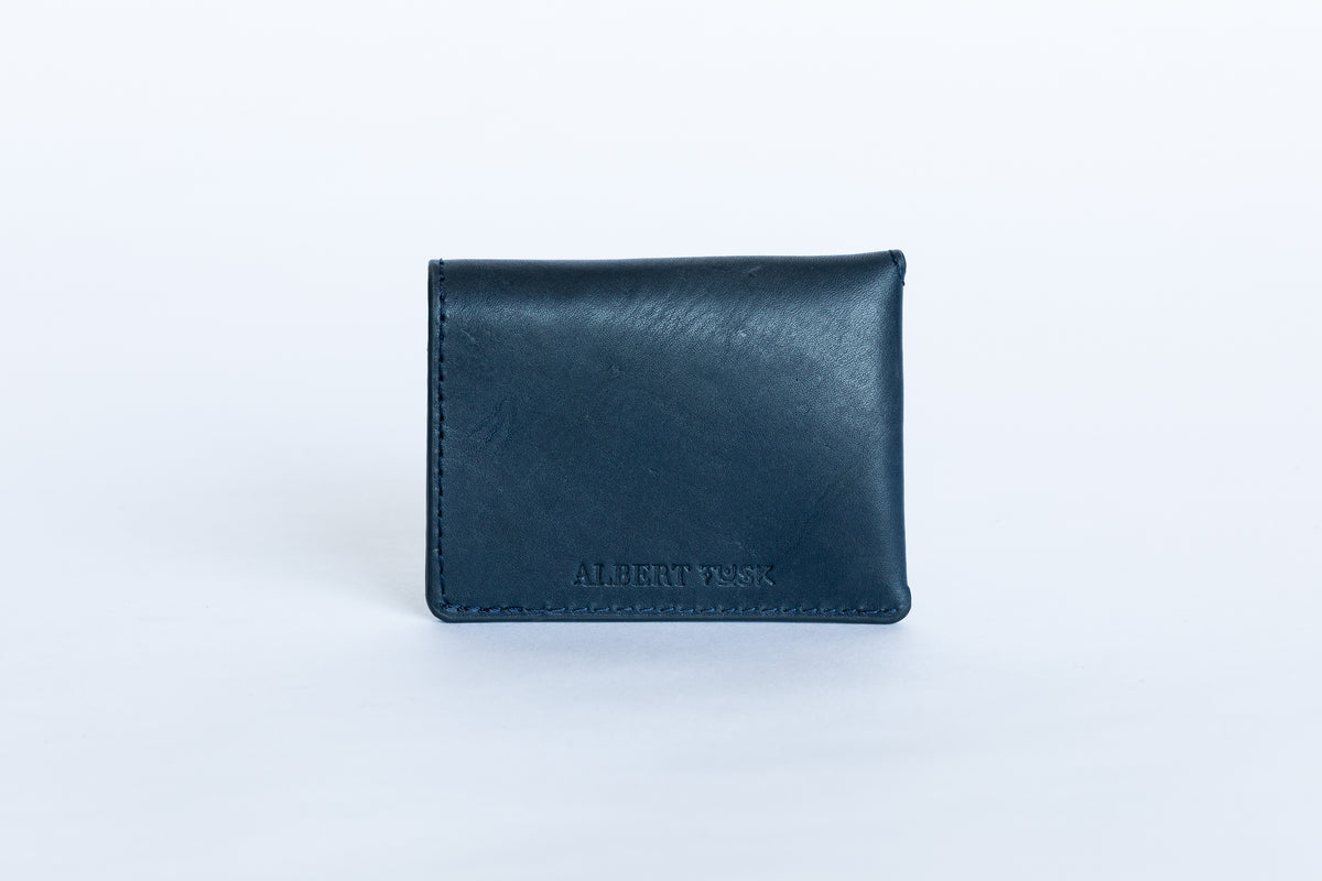 The Signature Wallet | Blue Leather Wallet | Albert Tusk Leather Goods Online