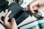 The Sunglass Sleeve | Black Leather Pouch | Albert Tusk Leather Goods Online