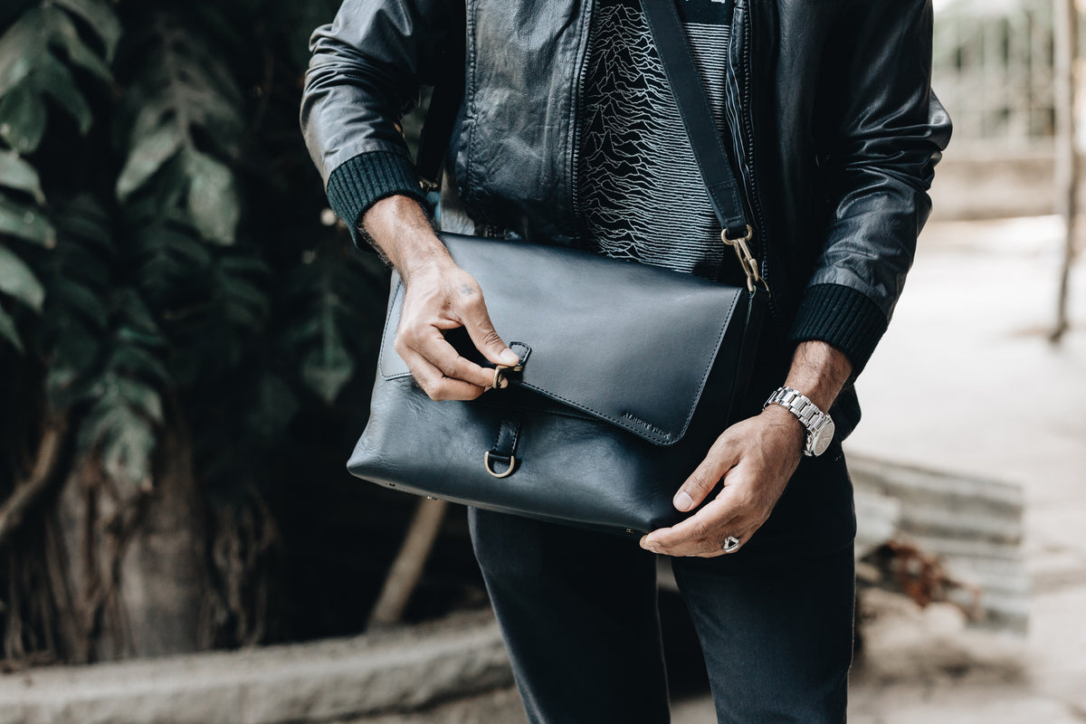 The Wanderers Satchel | Leather Messenger Bag | Albert Tusk Leather Goods Online