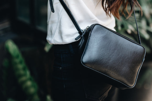 The Classic Sling | Black Classic Sling | Albert Tusk Leather Goods Online