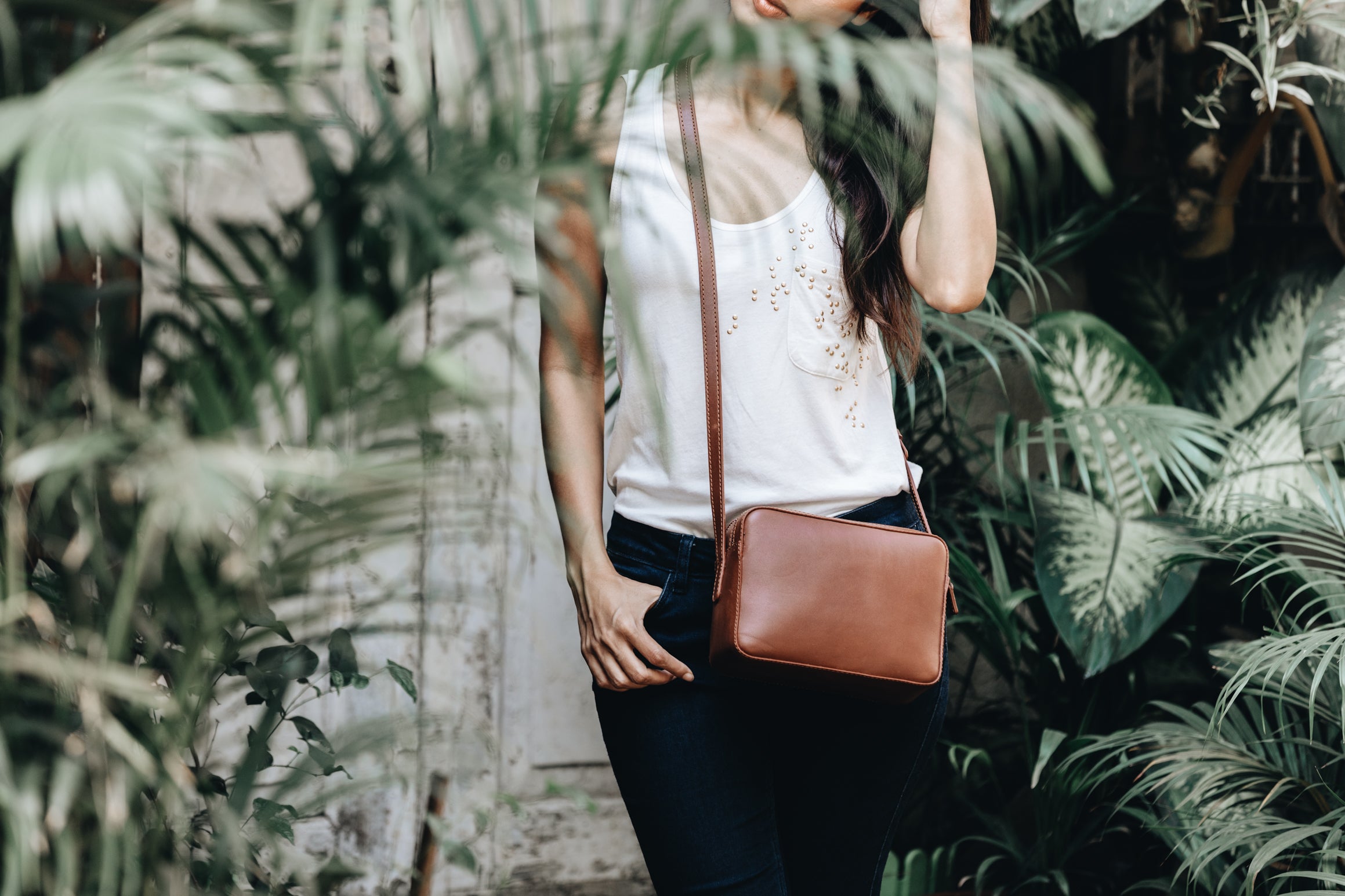 The Classic Sling | Tan Classic Sling | Albert Tusk Leather Goods Online