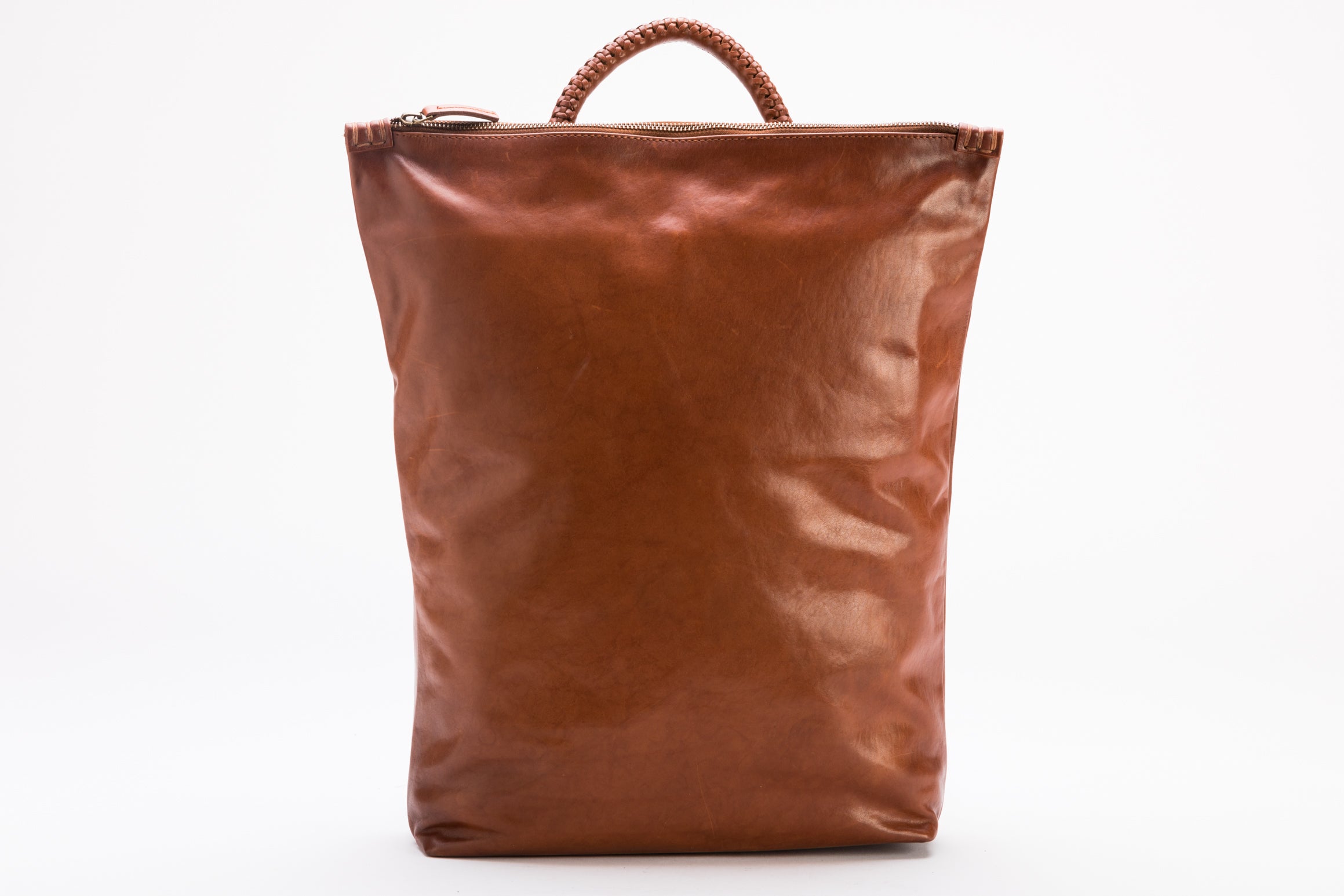 The Commuters Backpack | Tan Leather Backpack | Albert Tusk Leather Goods Online