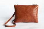 The Crossbody Clutch | Tan Crossbody Clutch | Albert Tusk Leather Goods Online