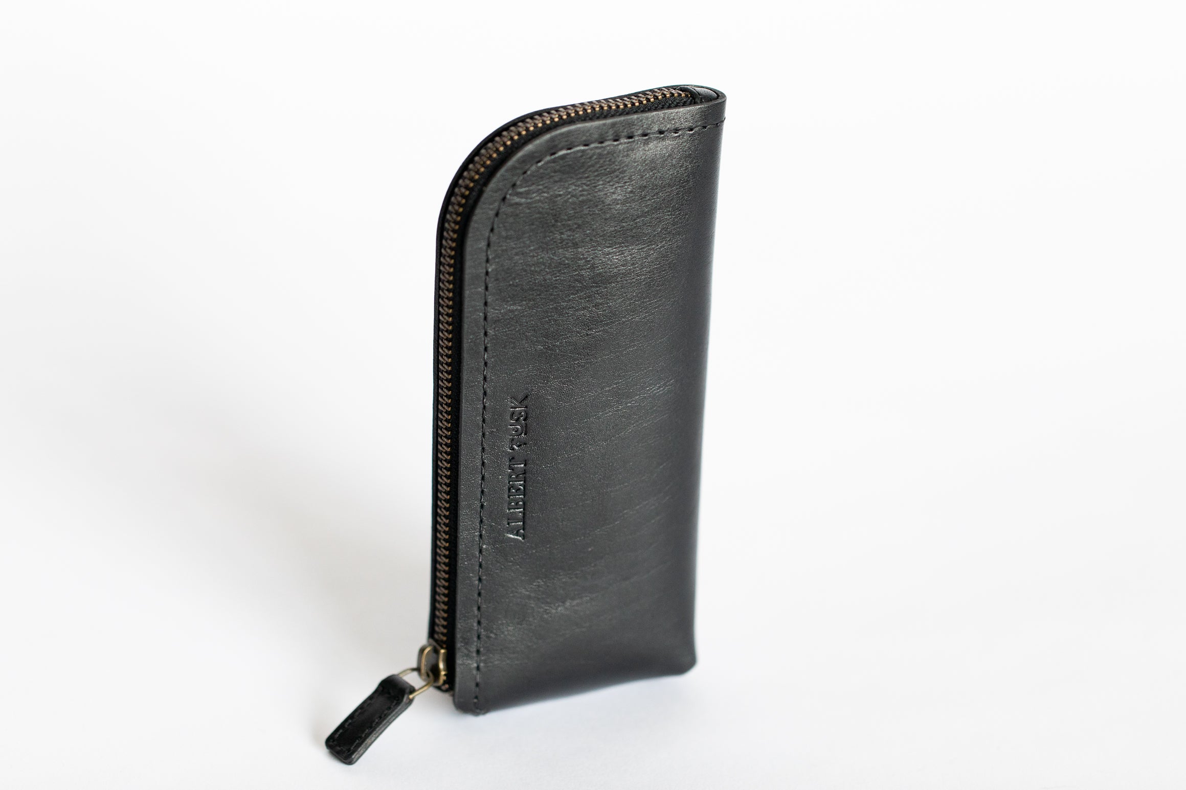 The Daily Pouch | Black Leather Pouch | Albert Tusk Leather Goods Online