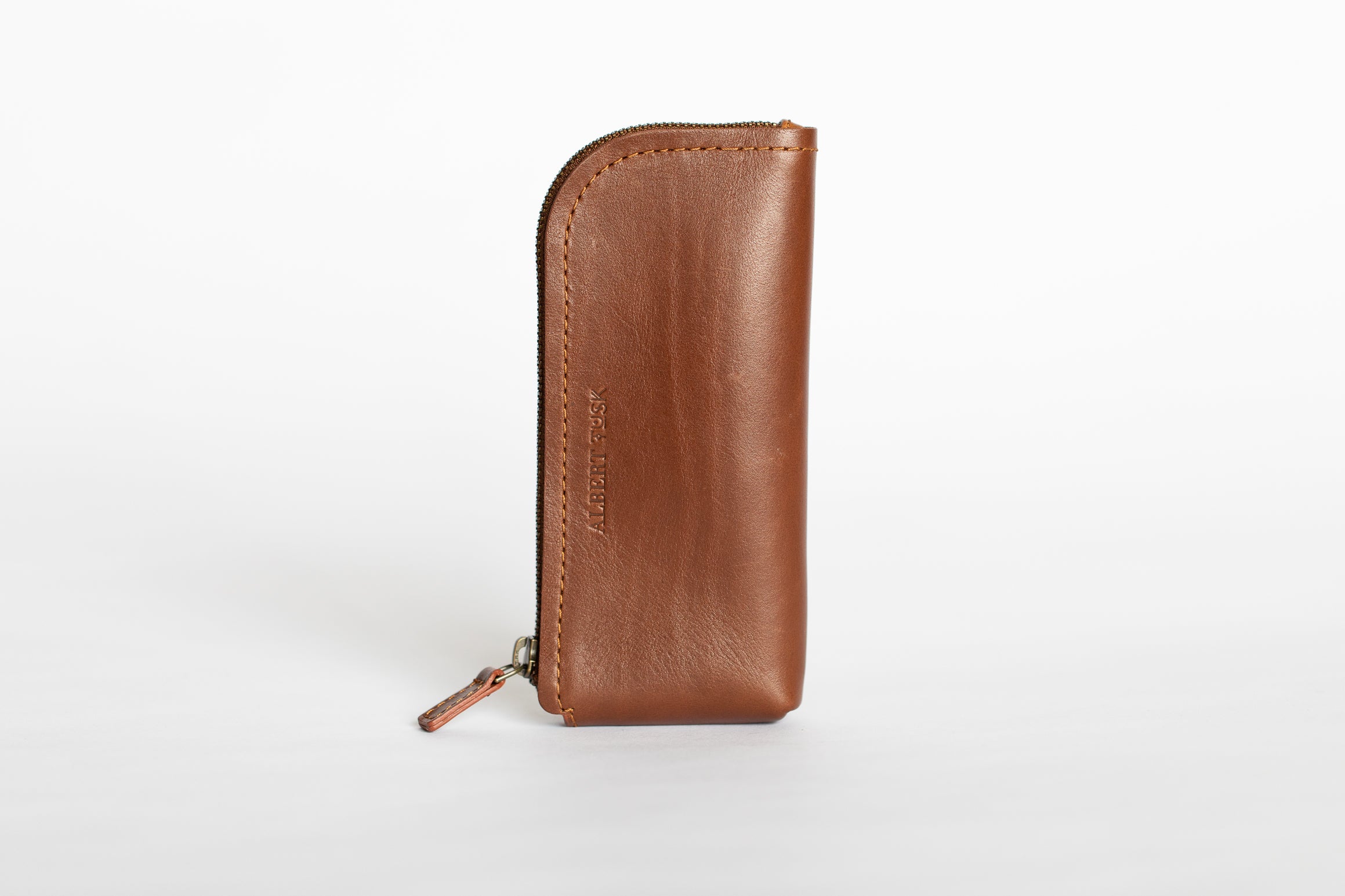 The Daily Pouch | Tan Leather Pouch | Albert Tusk Leather Goods Online