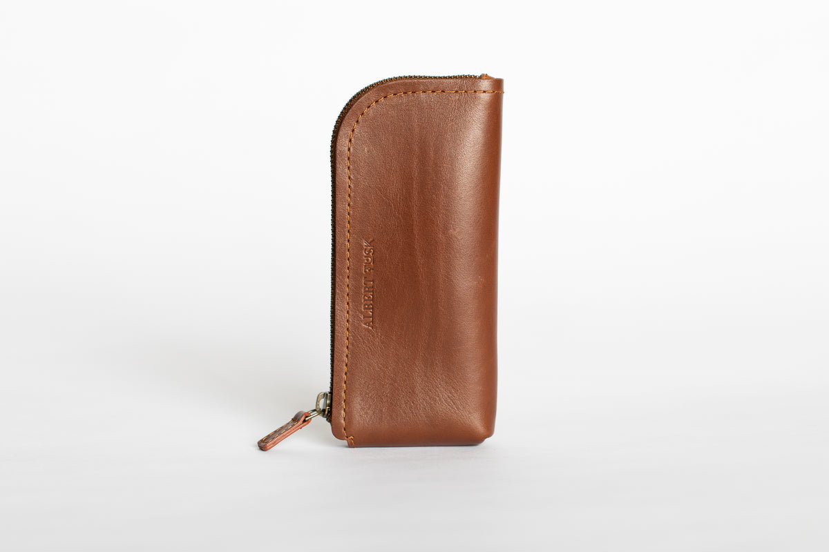 The Daily Pouch | Tan Leather Pouch | Albert Tusk Leather Goods Online