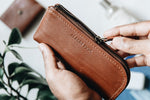 The Daily Pouch | Tan Leather Pouch | Albert Tusk Leather Goods Online