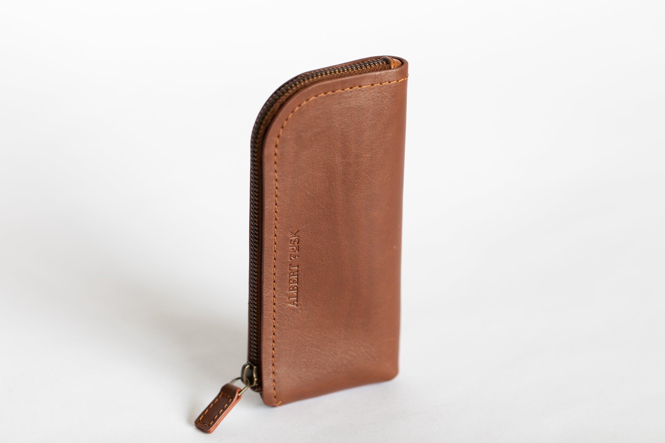 The Daily Pouch | Tan Leather Pouch | Albert Tusk Leather Goods Online