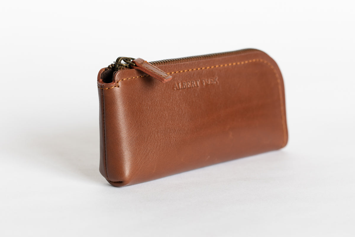 The Daily Pouch | Tan Leather Pouch | Albert Tusk Leather Goods Online