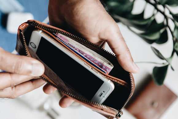 The Daily Pouch | Tan Leather Pouch | Albert Tusk Leather Goods Online