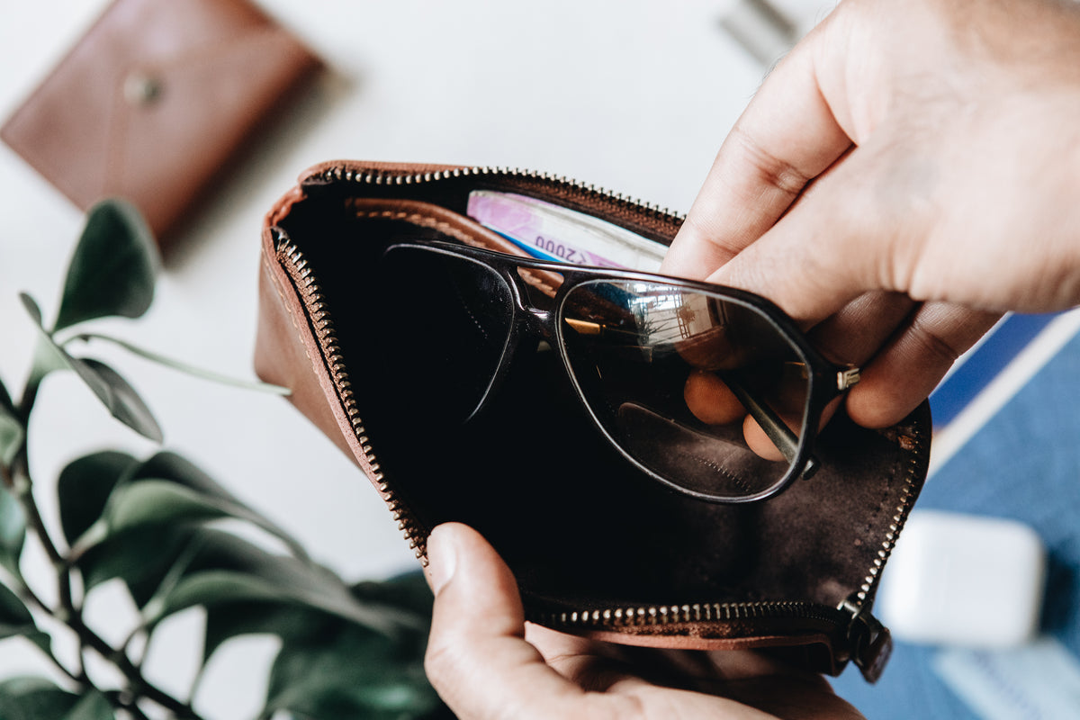 The Daily Pouch | Tan Leather Pouch | Albert Tusk Leather Goods Online