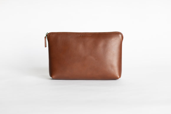 The Large Pouch | Tan Leather Pouch | Albert Tusk Leather Goods Online