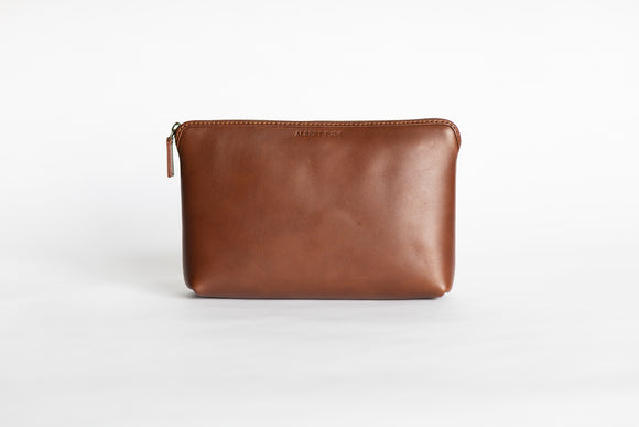The Large Pouch | Tan Leather Pouch | Albert Tusk Leather Goods Online