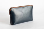 The Large Pouch | Blue Leather Pouch | Albert Tusk Leather Goods Online