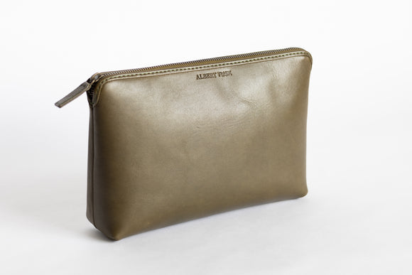 The Large Pouch | Green Leather Pouch | Albert Tusk Leather Goods Online