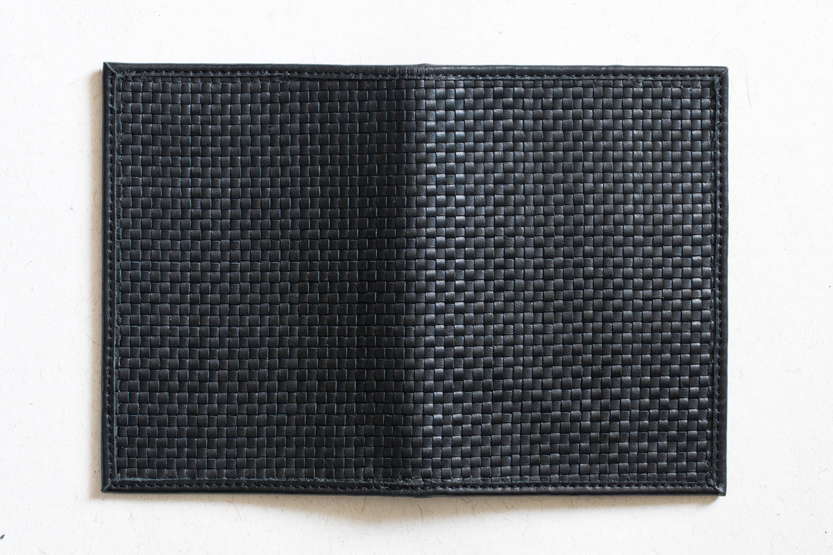 The Passport Holder | Black Leather Passport Holder | Albert Tusk Leather Goods Online