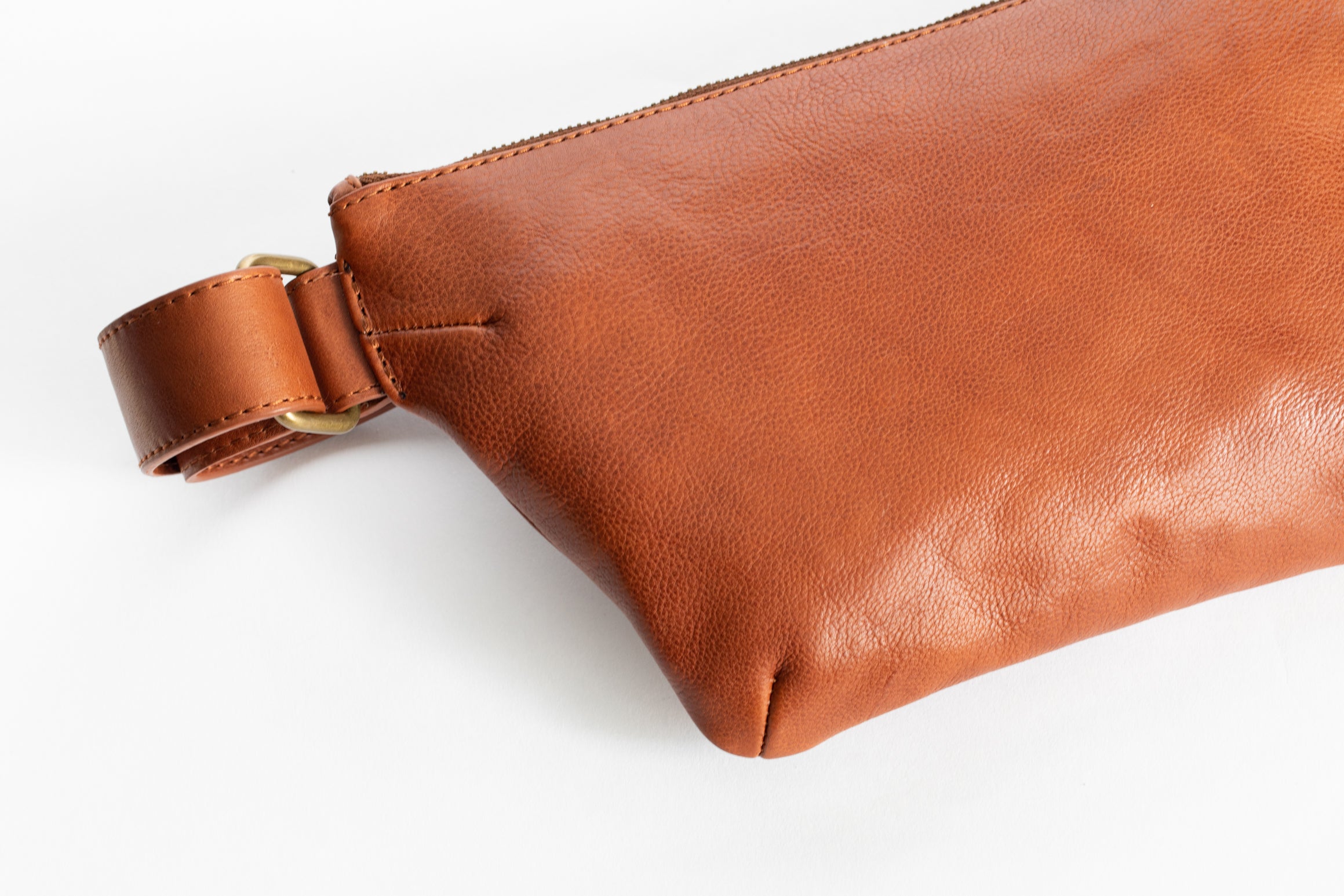 The Waist Bag | Tan Waist Pouch / Pack / Bag | Albert Tusk Leather Goods Online