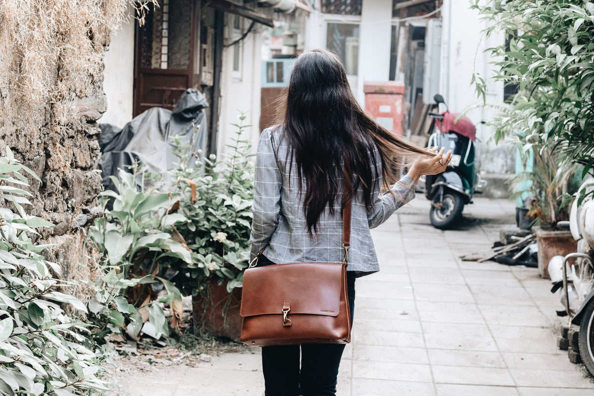 The Wanderers Satchel | Leather Messenger Bag | Albert Tusk Leather Goods Online