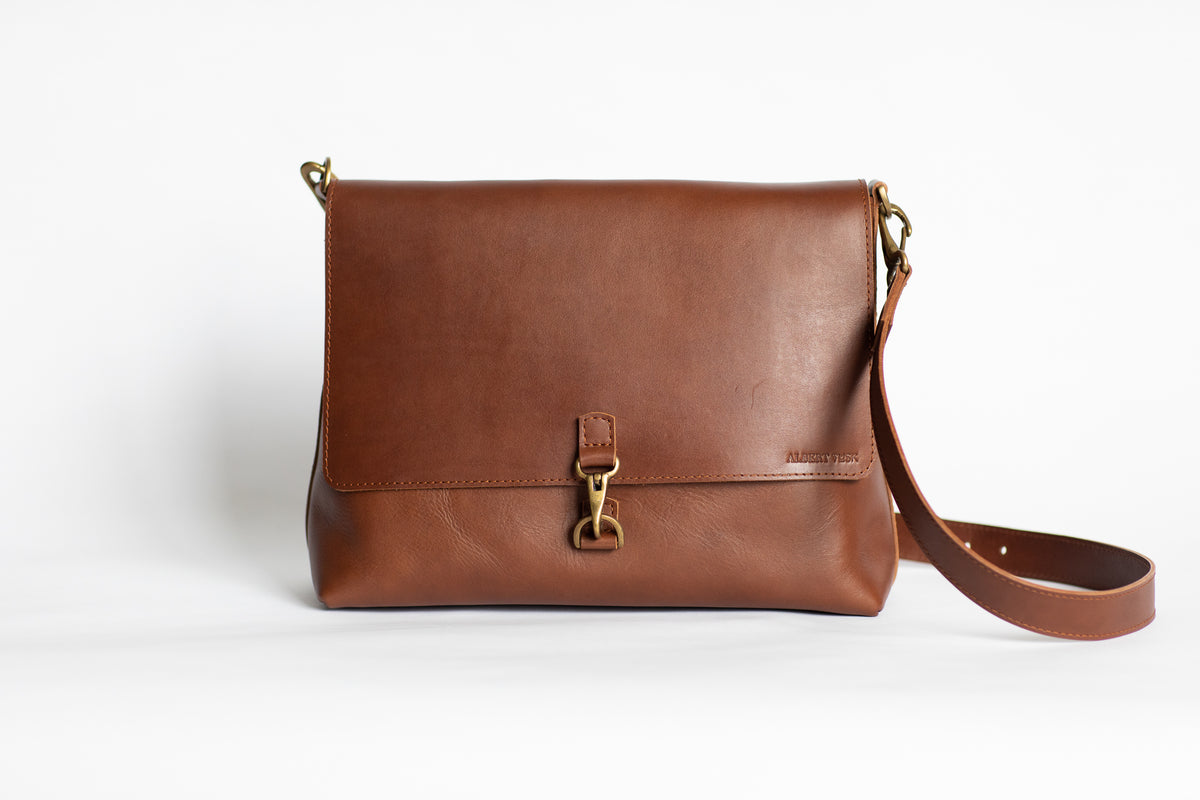 The Wanderers Satchel | Leather Messenger Bag | Albert Tusk Leather Goods Online