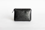 The Medium Pouch | Black Leather Pouch | Albert Tusk Leather Goods Online